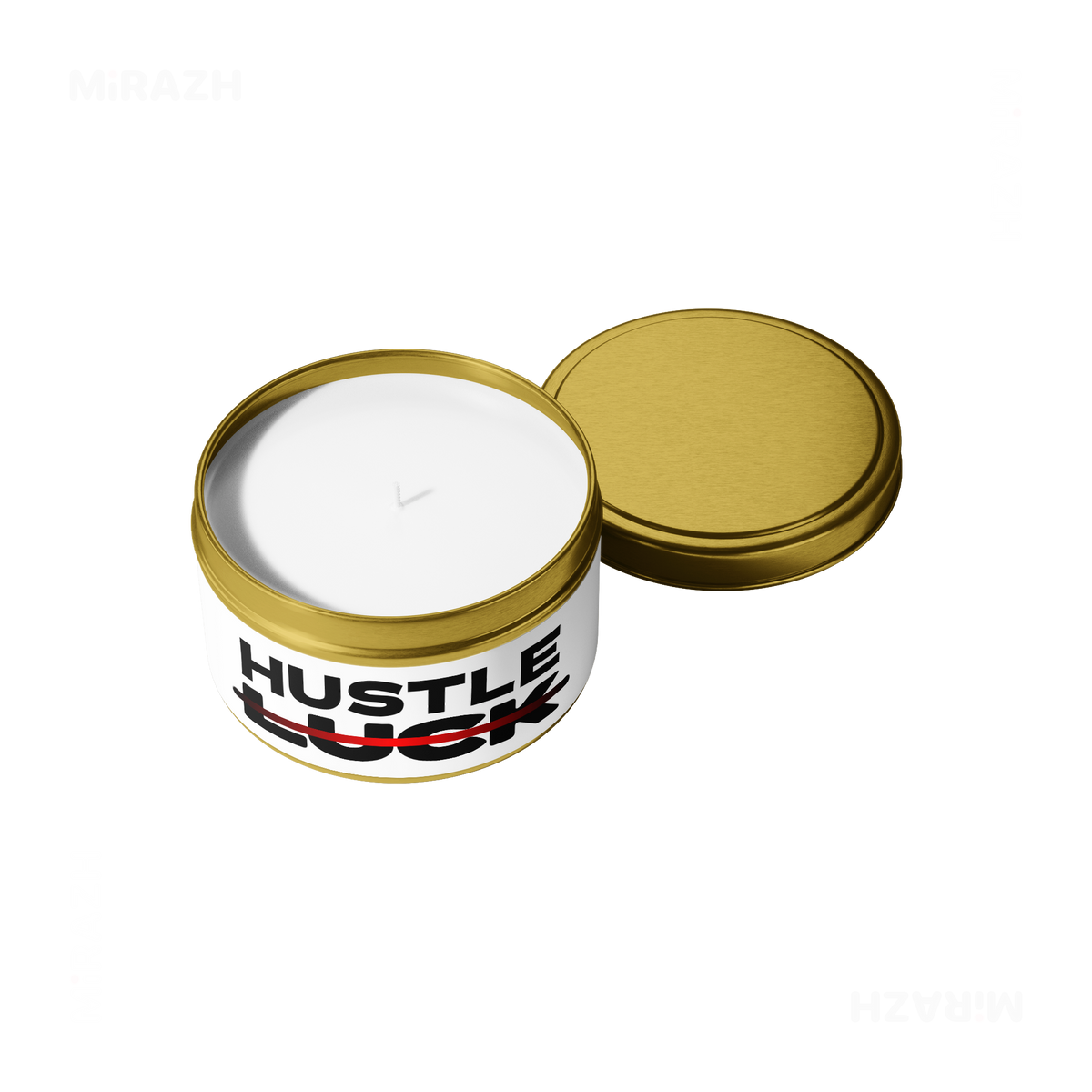 HustleOverLuck Tin Candle 05 Gold