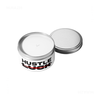 HustleOverLuck Tin Candle 05 Silver