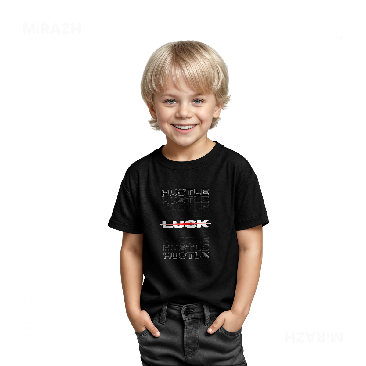 HustleOverLuck Toddler T Shirt 03 Black