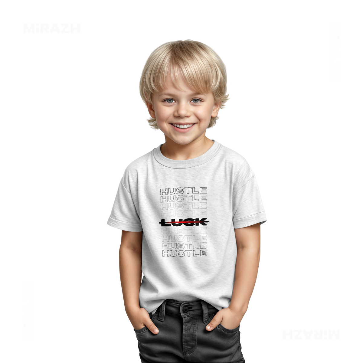 HustleOverLuck Toddler T Shirt 03 White