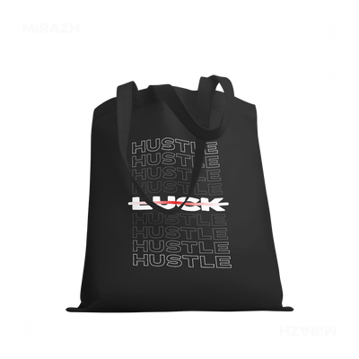 HustleOverLuck Tote Bags 03 Black