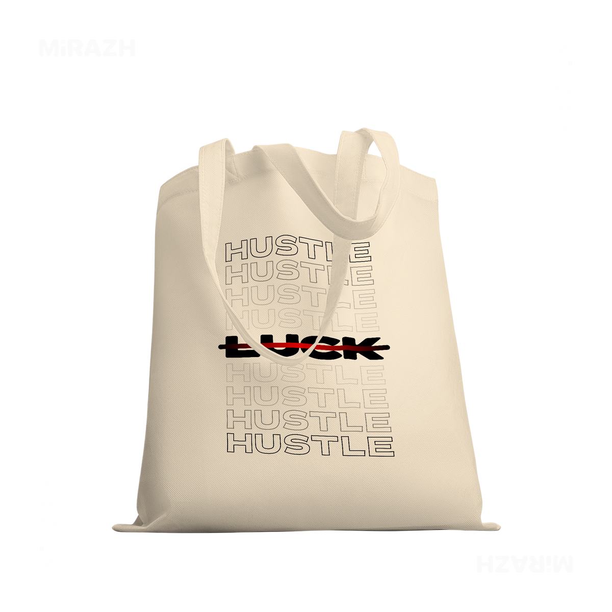 HustleOverLuck Tote Bags 03 Natural