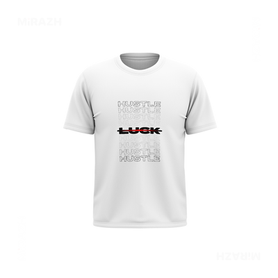 HustleOverLuck Youth T Shirt 01 White