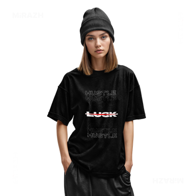 HustleOverLuck Youth T Shirt 02 Black