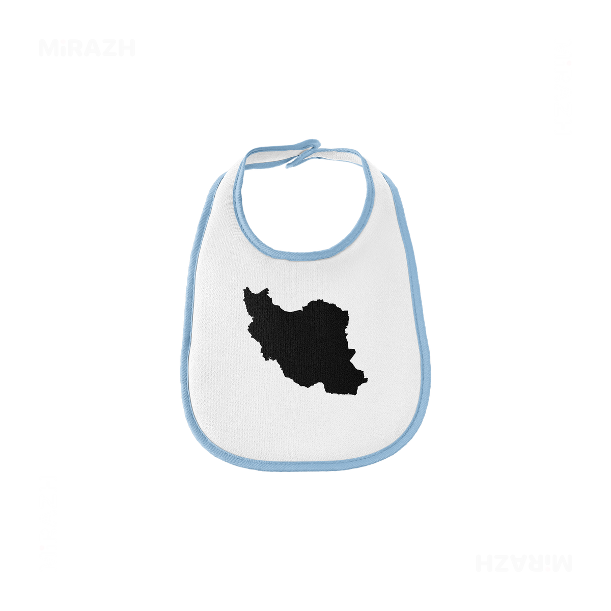 IranCloseWithin Baby Bibs 01 White Lightblue