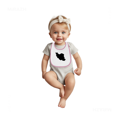 IranCloseWithin Baby Bibs 02 White Pink