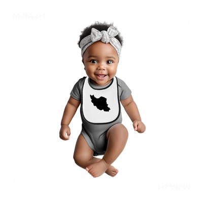 IranCloseWithin Baby Bibs 04 White Black