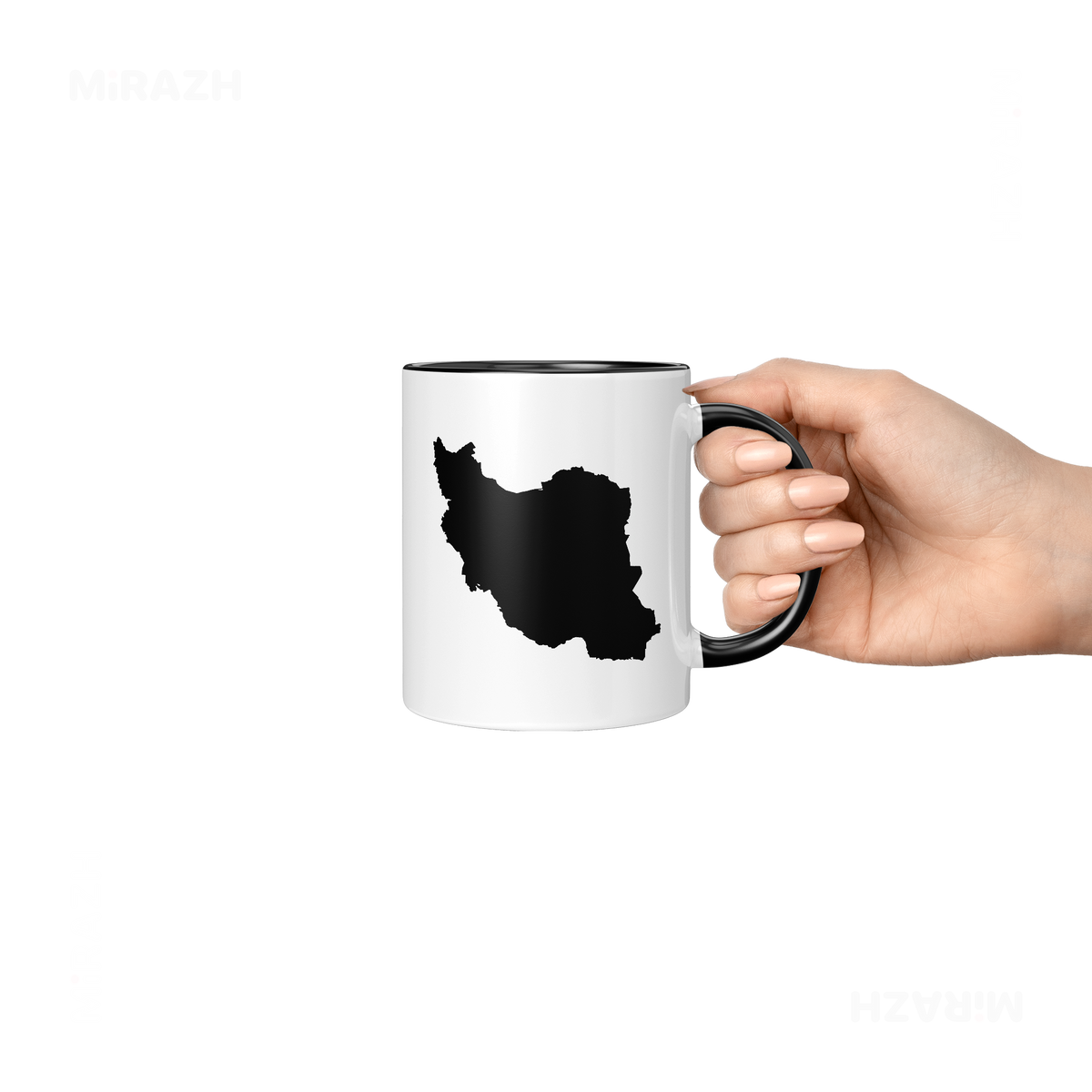 IranCloseWithin Ceramic Mug 06 White Black