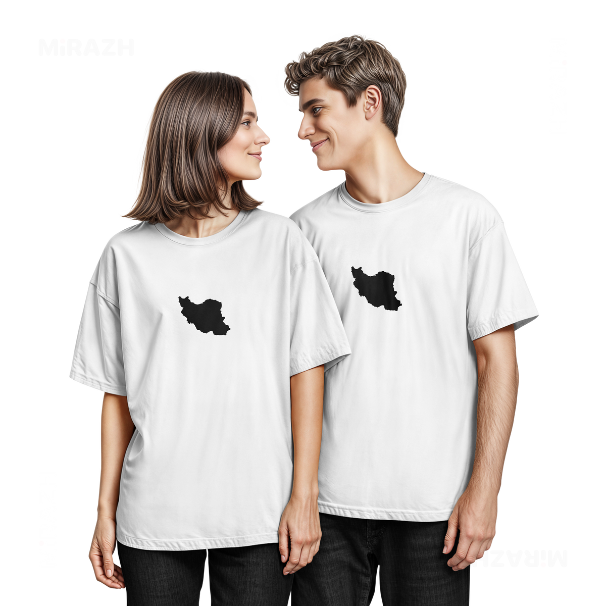 IranCloseWithin Couple T Shirt 05 White