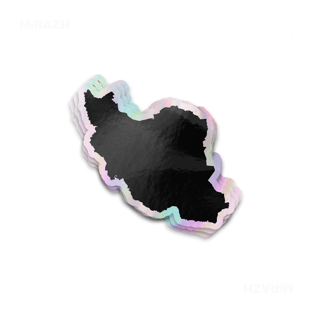 IranCloseWithin Die Cut Holographic Sticker 01