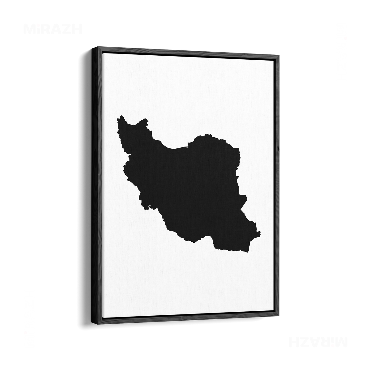 IranCloseWithin Framed Canvas 01 Black Wood