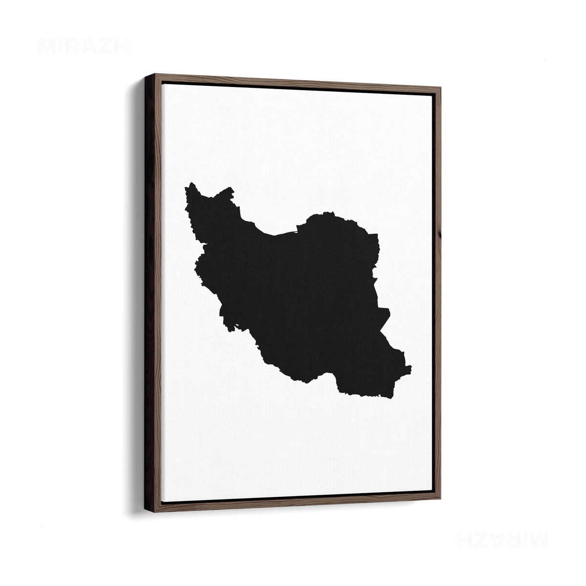 IranCloseWithin Framed Canvas 01 Dark Wood