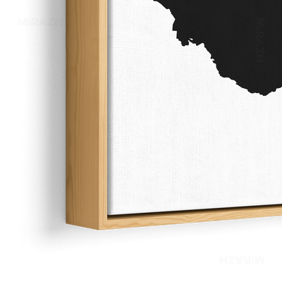 IranCloseWithin Framed Canvas 02 Natural Wood