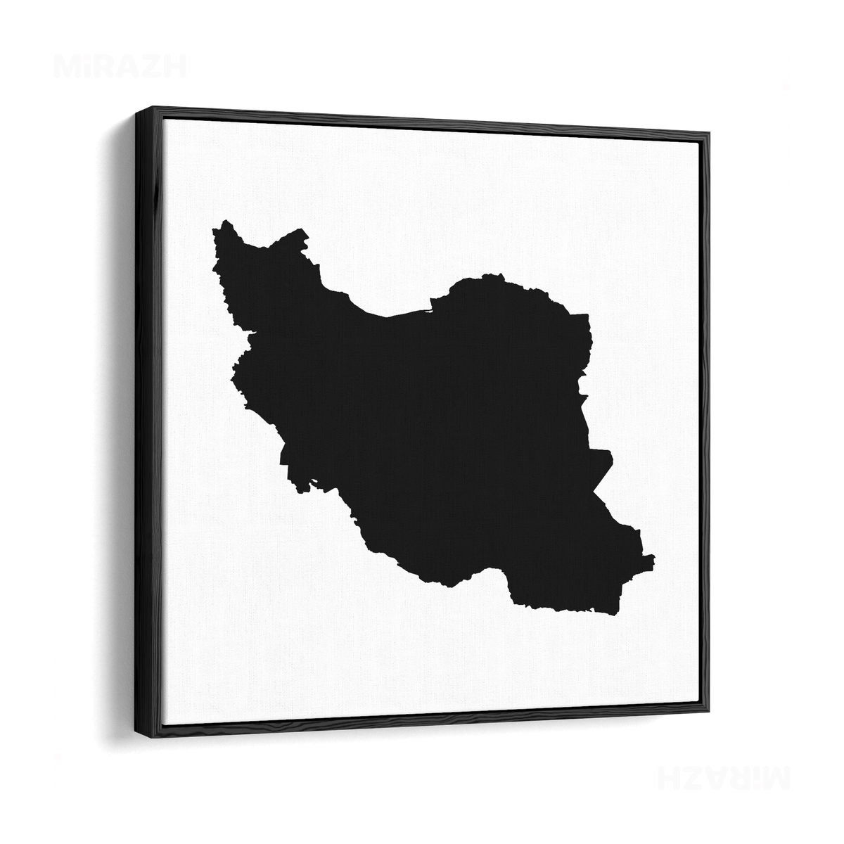 IranCloseWithin Framed Canvas 04 Black Wood