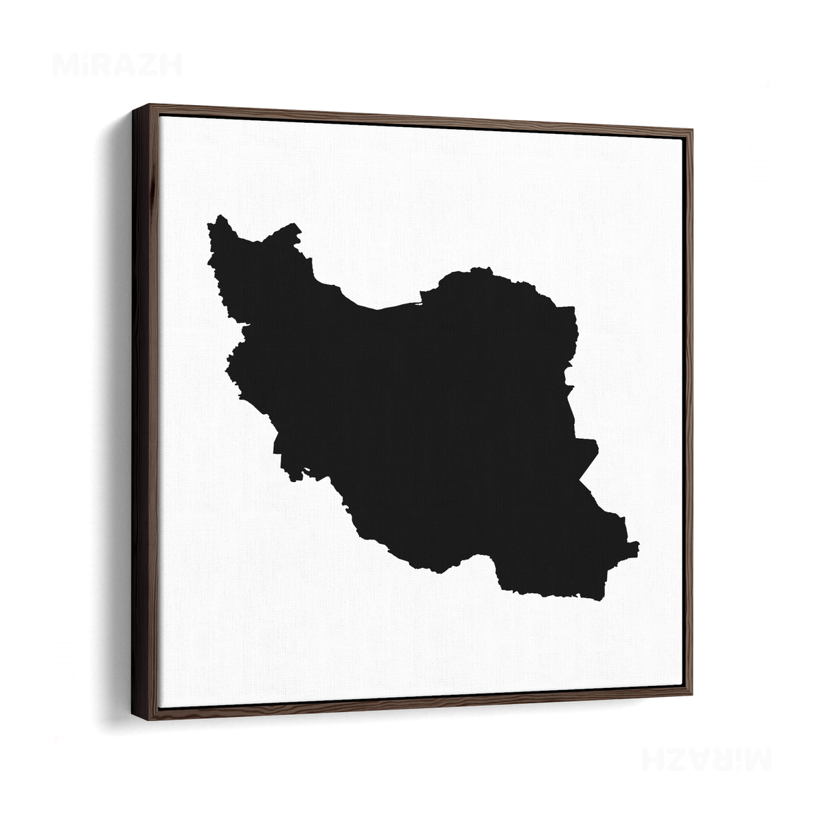 IranCloseWithin Framed Canvas 04 Dark Wood