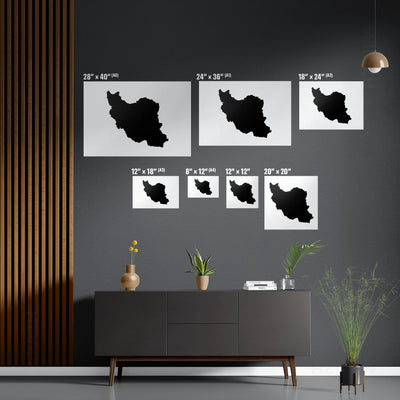 IranCloseWithin Framed Canvas 06 Black Wood