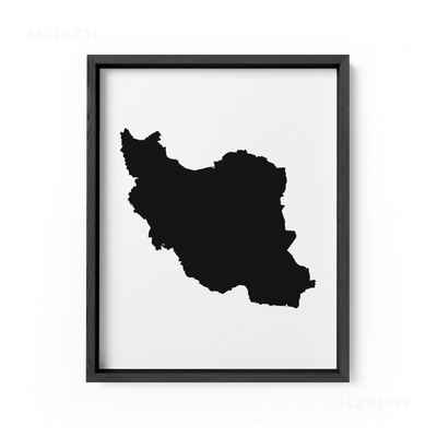 IranCloseWithin Framed Poster 01 Black Wood