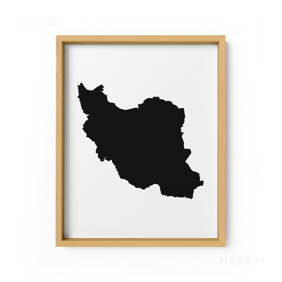 IranCloseWithin Framed Poster 01 Natural Wood