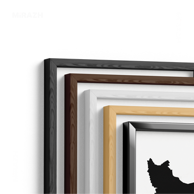 IranCloseWithin Framed Poster 02 Black Wood