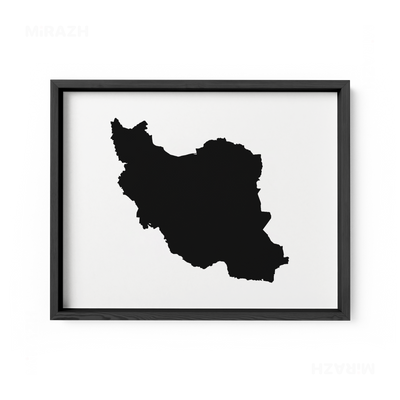 IranCloseWithin Framed Poster 03 Black Wood