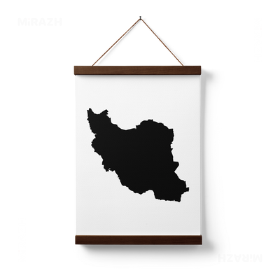IranCloseWithin Magnetic Hanger Poster 01 Dark Wood