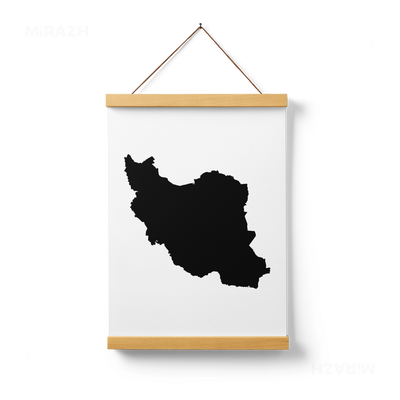 IranCloseWithin Magnetic Hanger Poster 01 Natural Wood
