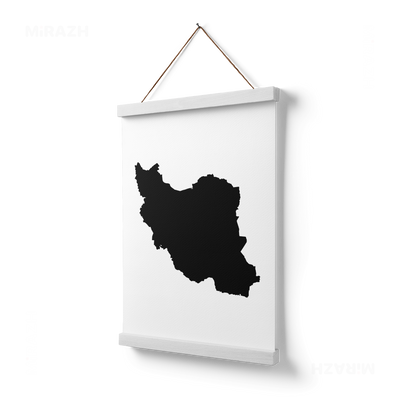 IranCloseWithin Magnetic Hanger Poster 03 White Wood