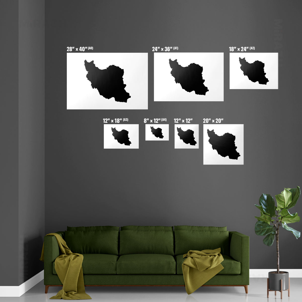 IranCloseWithin Magnetic Hanger Poster 07 White Wood