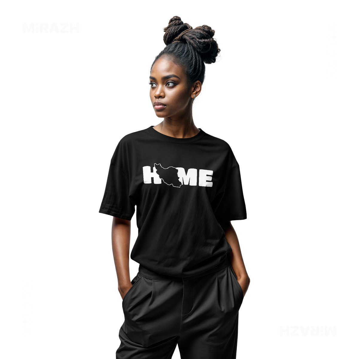 IranMyHome Adult T Shirt 04 Black