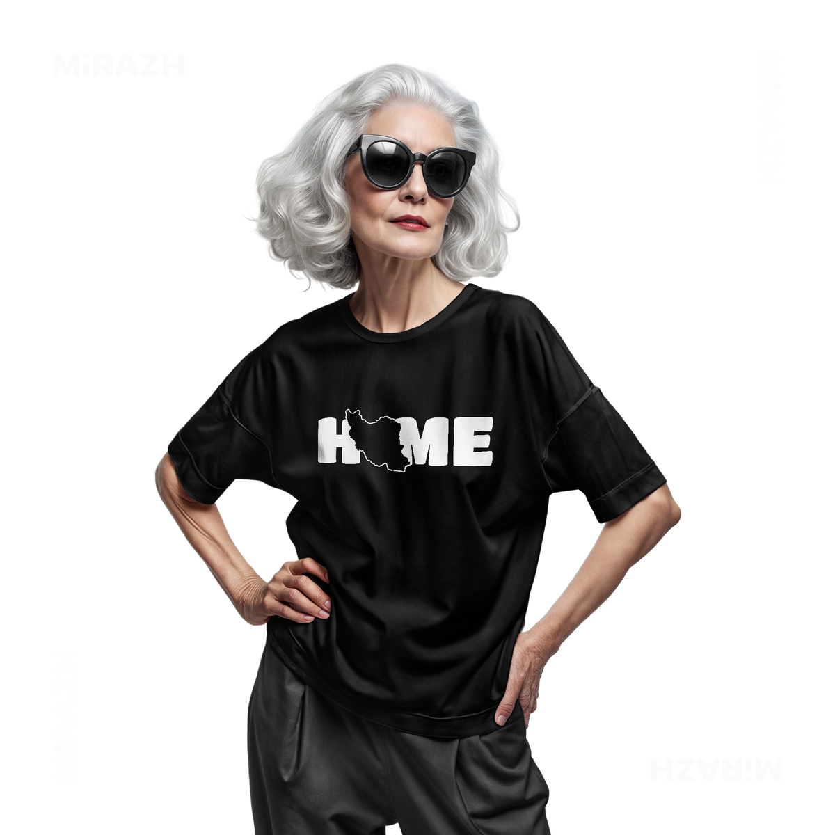 IranMyHome Adult T Shirt 07 Black
