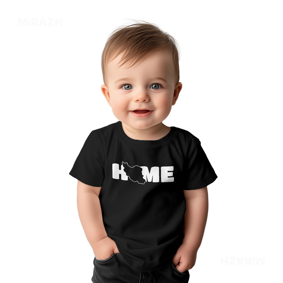 IranMyHome Baby T Shirt 03 Black
