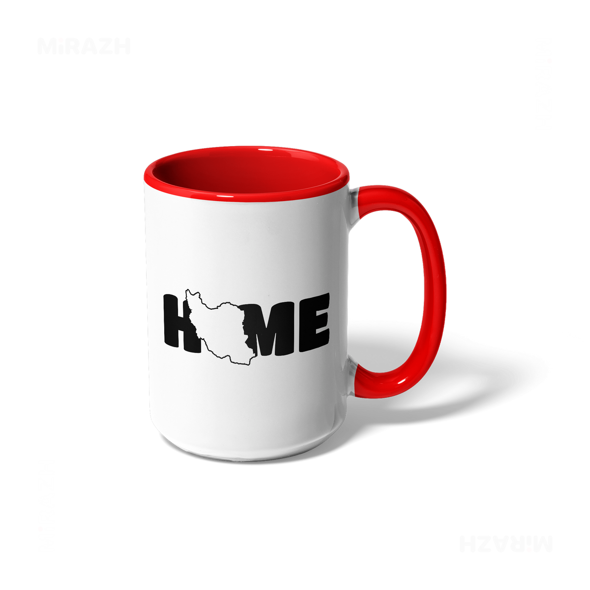 IranMyHome Ceramic Mug 01 White Red