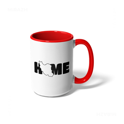 IranMyHome Ceramic Mug 01 White Red