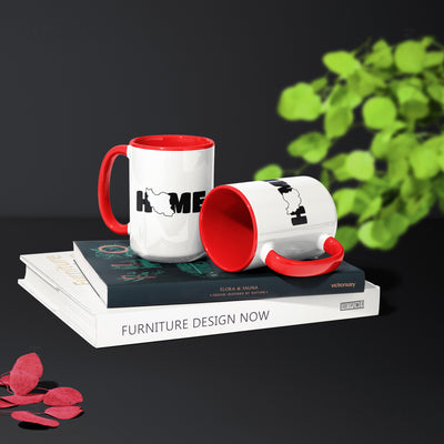IranMyHome Ceramic Mug 02 White Red