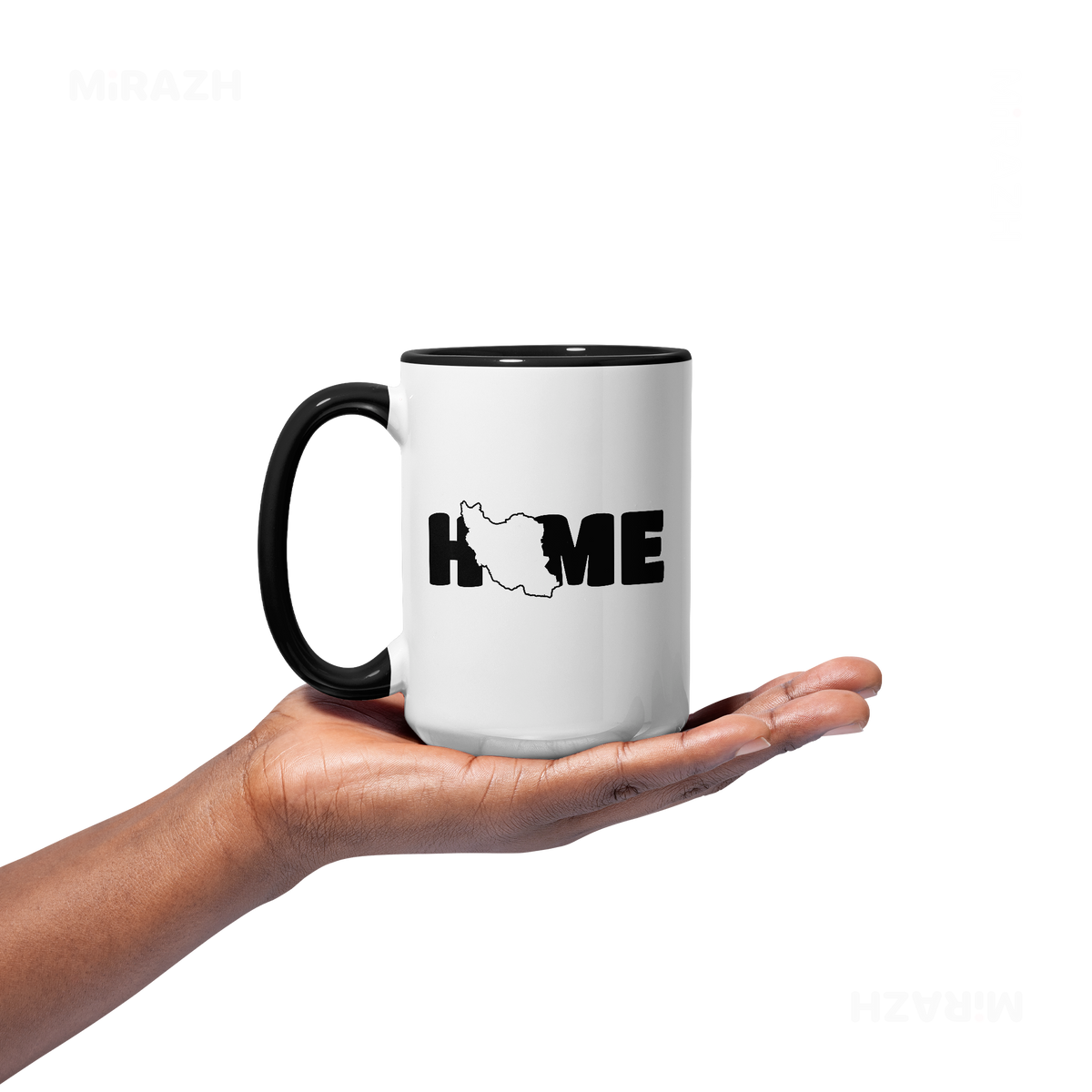 IranMyHome Ceramic Mug 03 White Black