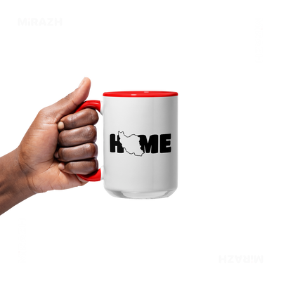 IranMyHome Ceramic Mug 05 White Red