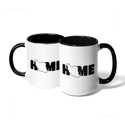 IranMyHome Ceramic Mug 07 White Black