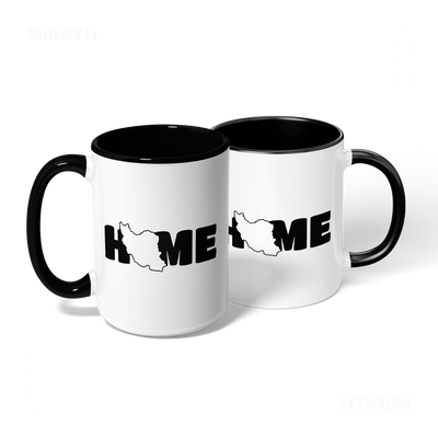 IranMyHome Ceramic Mug 08 White Black