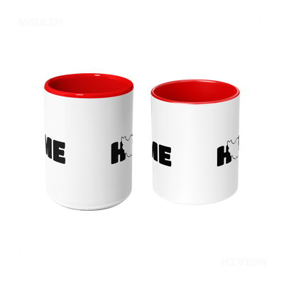 IranMyHome Ceramic Mug 09 White Red
