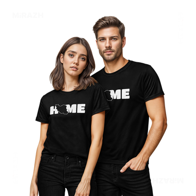 IranMyHome Couple T Shirt 02 Black