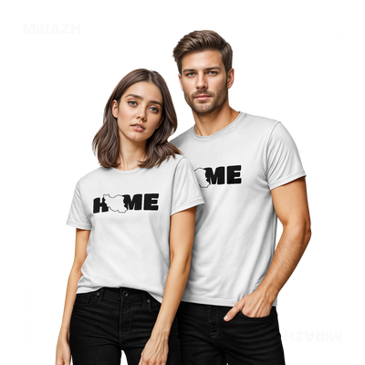 IranMyHome Couple T Shirt 02 White