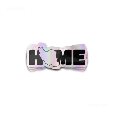 IranMyHome Die Cut Holographic Sticker 01