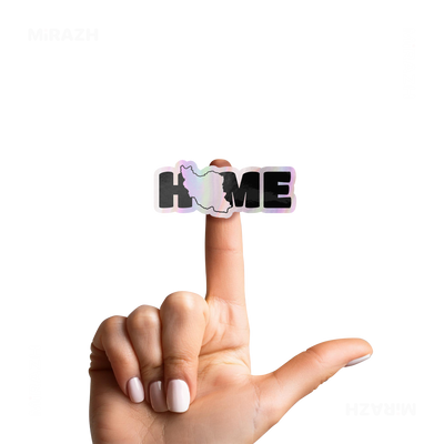 IranMyHome Die Cut Holographic Sticker 02