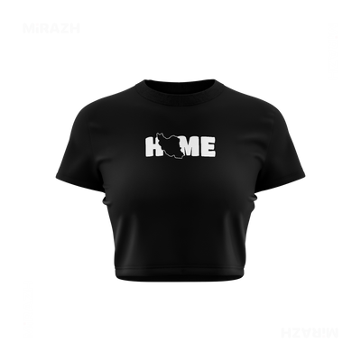 IranMyHome Fitted Crop Top 01 Black