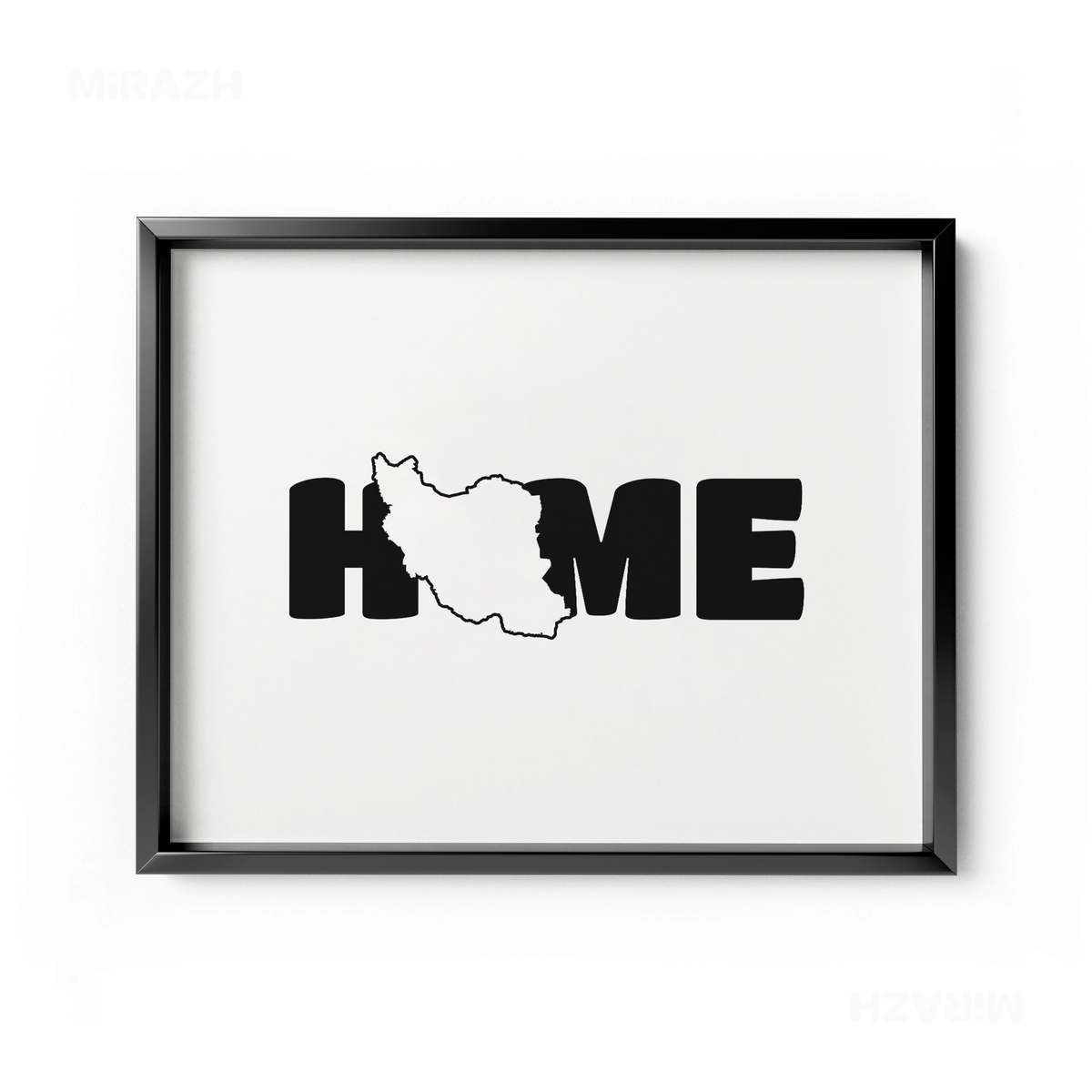 IranMyHome Framed Poster 03 Black Aluminum