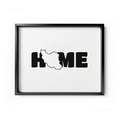IranMyHome Framed Poster 03 Black Aluminum