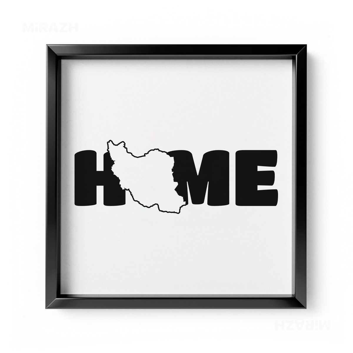 IranMyHome Framed Poster 04 Black Aluminum