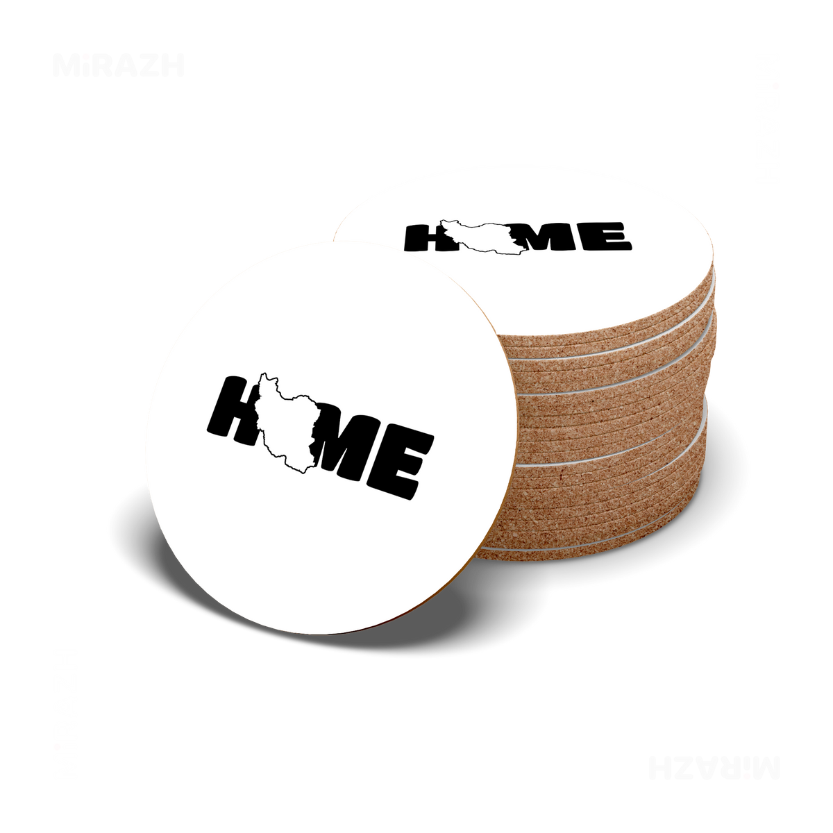 IranMyHome High Gloss Coaster 06 Round