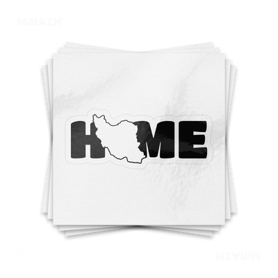 IranMyHome Kiss Cut Sticker 01 White