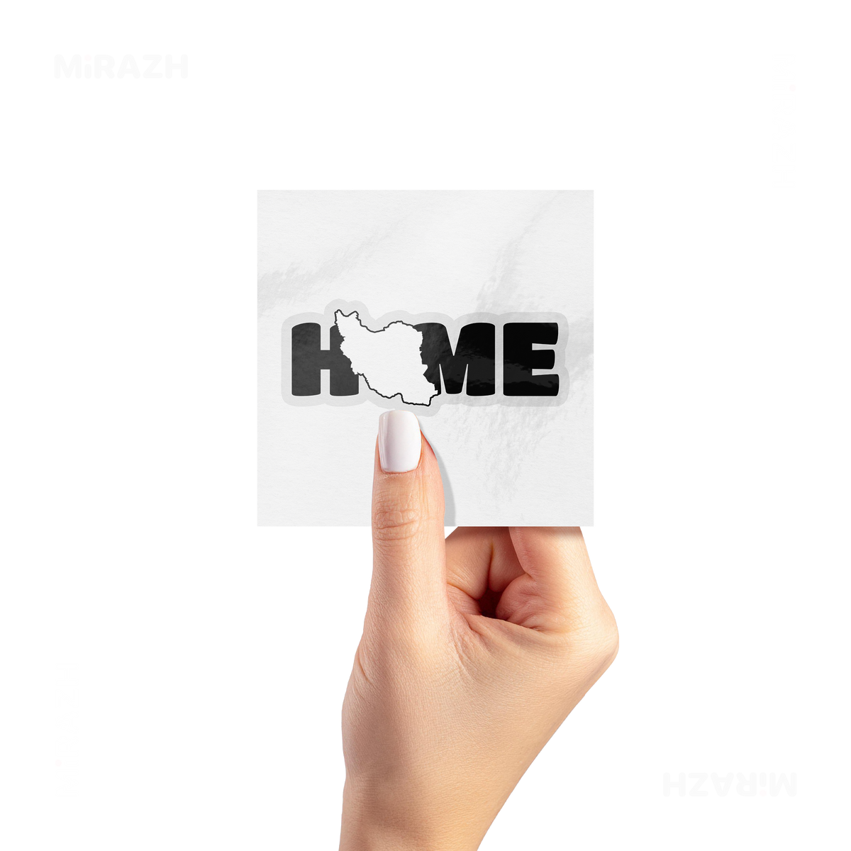 IranMyHome Kiss Cut Sticker 02 Clear